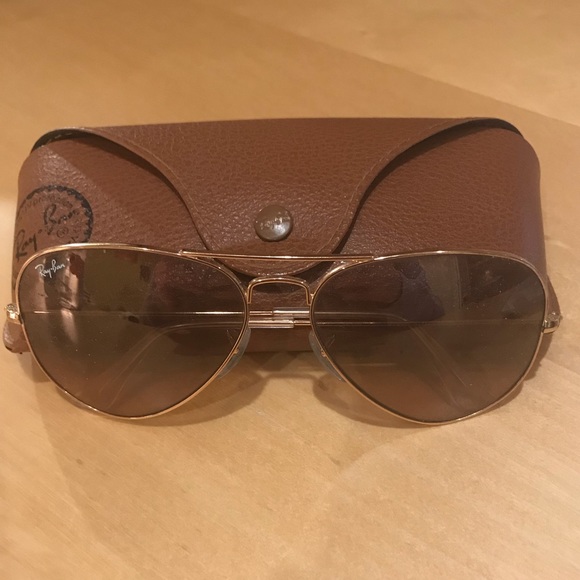 gold ray bans main image 5